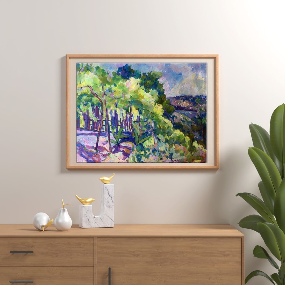 Oil painting Blooming yard Peter Tovpev - 3