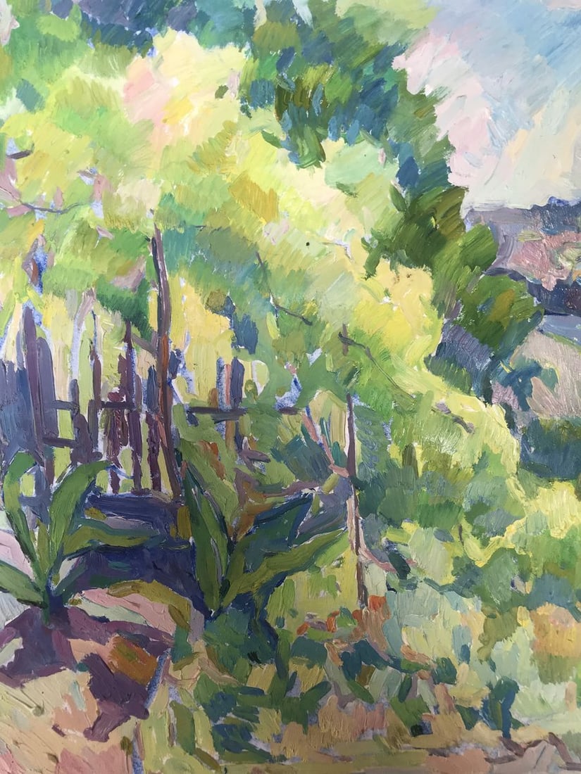 Oil painting Blooming yard Peter Tovpev - 6
