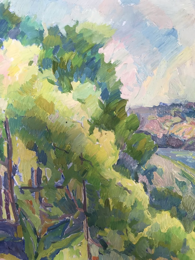 Oil painting Blooming yard Peter Tovpev - 7