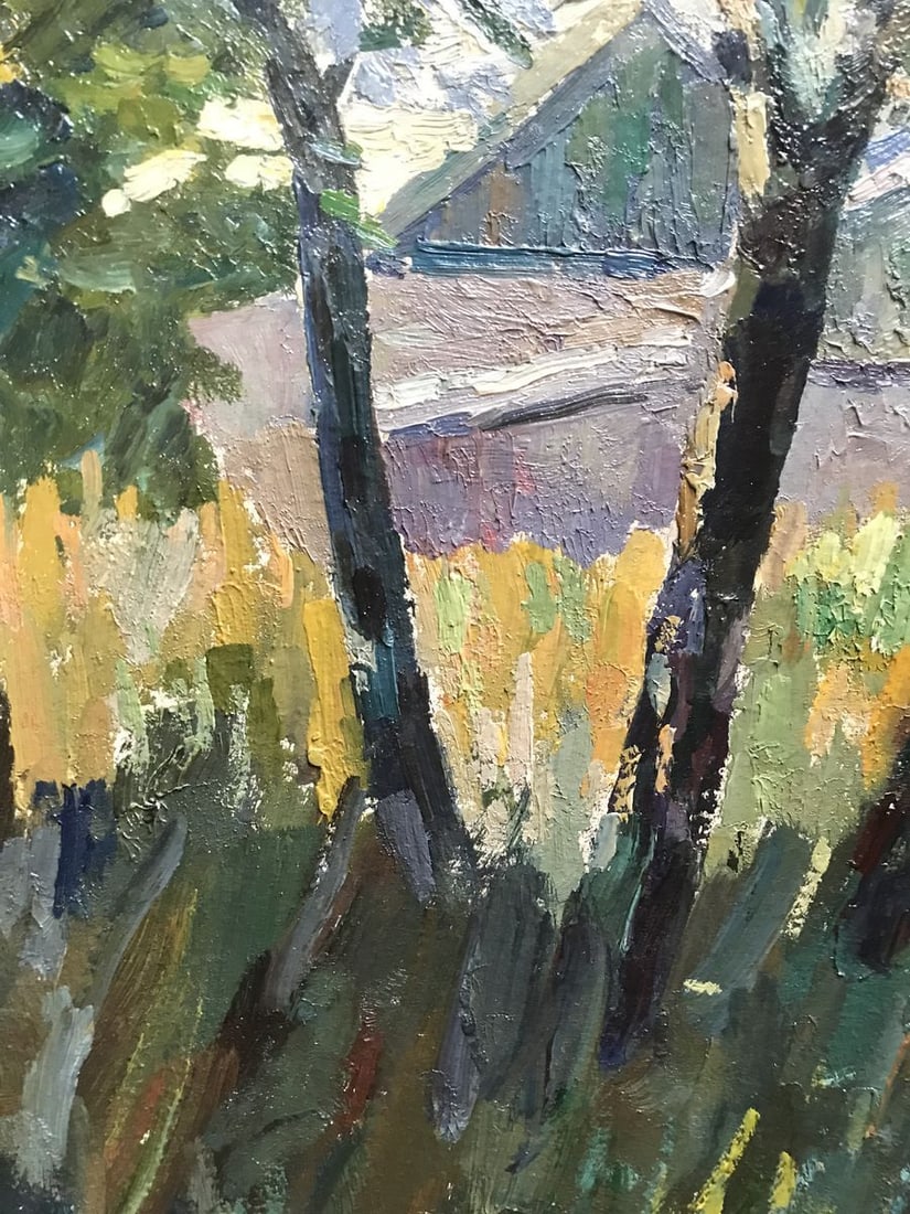 Oil painting House in the forest Peter Tovpev - 5