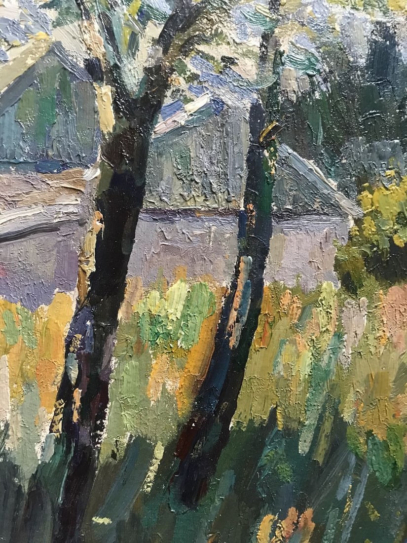 Oil painting House in the forest Peter Tovpev - 7