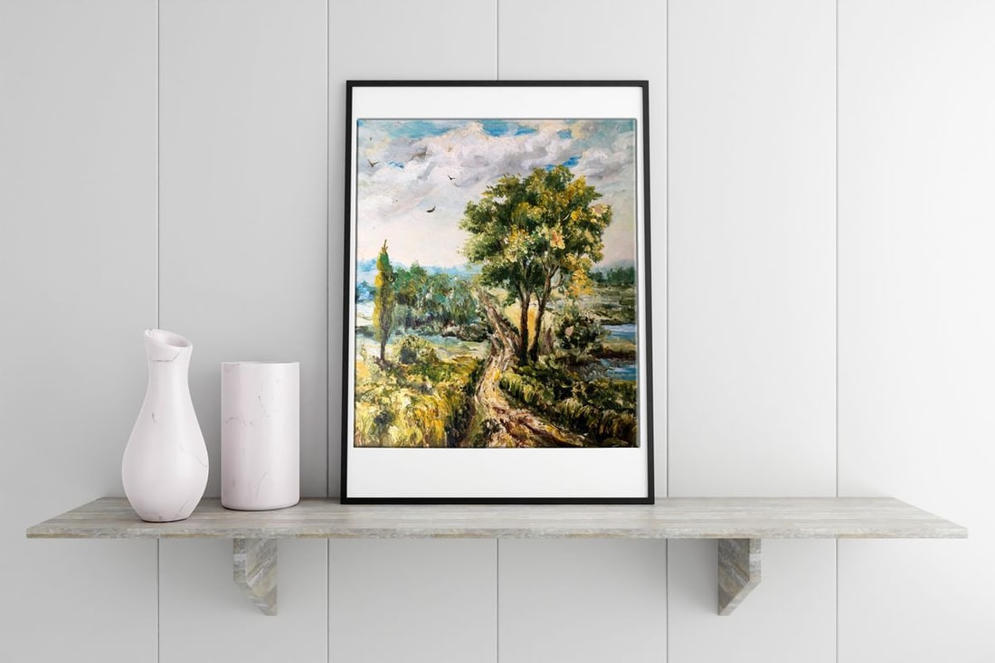 Oil painting Sunny day Unknown artist - 2