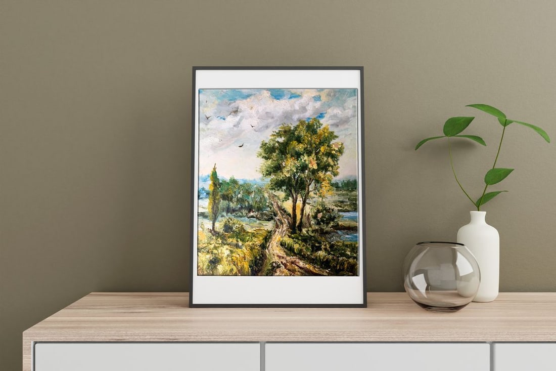 Oil painting Sunny day Unknown artist - 3