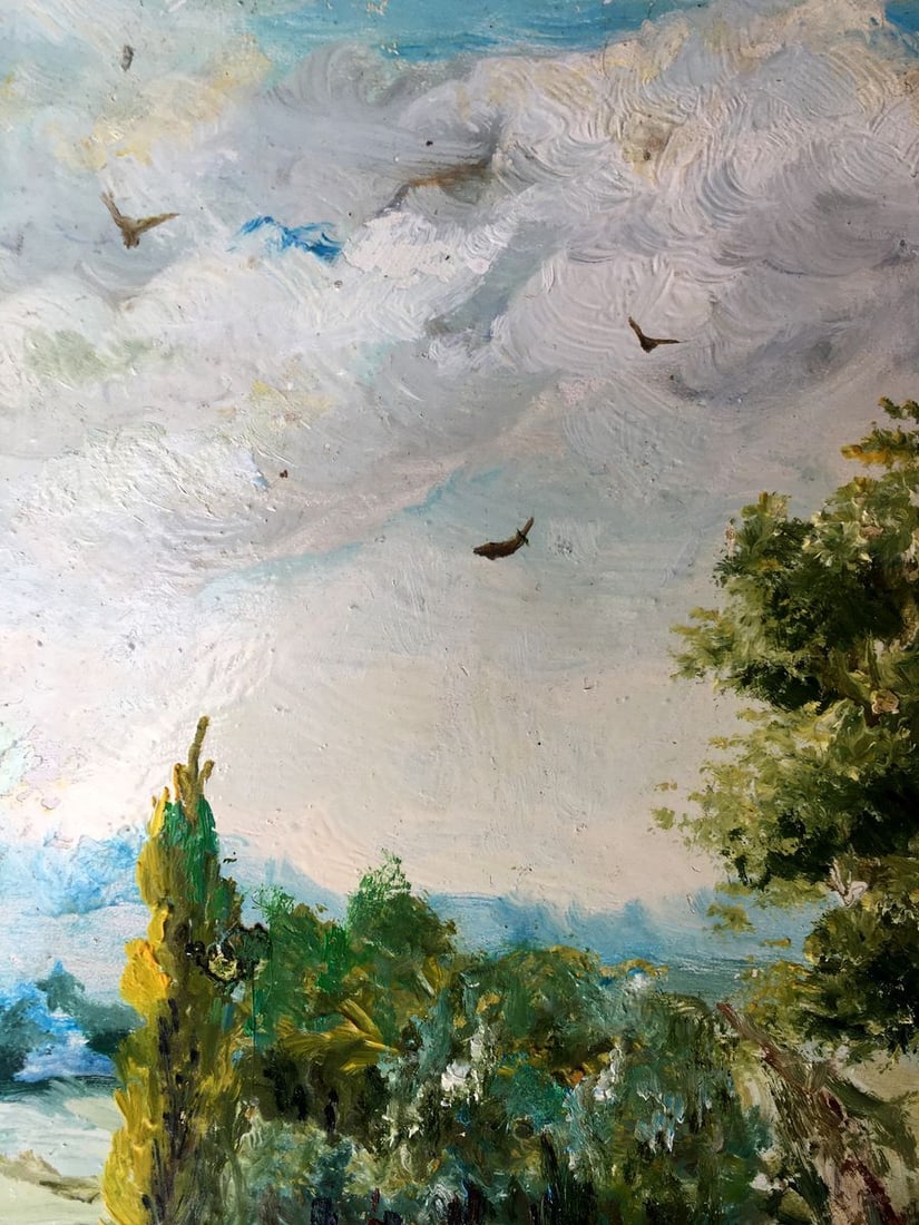 Oil painting Sunny day Unknown artist - 4