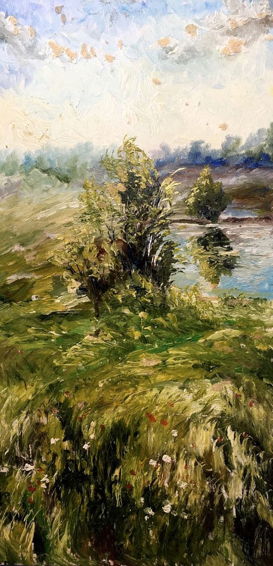 Oil painting Before the rain Unknown artist (1 of 13)