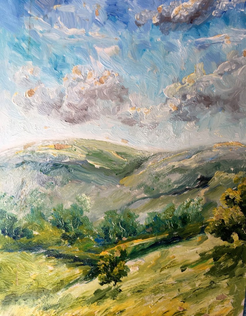 Oil painting After the rain Unknown artist - 4