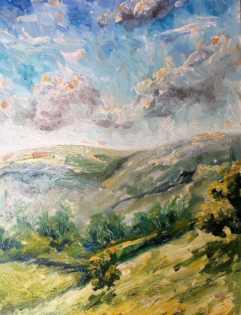 Oil painting After the rain Unknown artist - 5