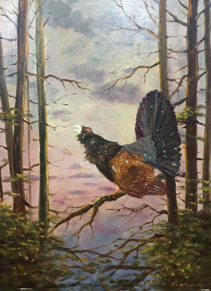Oil painting Early bird Evgeny Adolfovich Kibrik: Title: Oil painting Early bird Evgeny Adolfovich Kibrik Description: NoVern 54 *** ABOUT THIS PAINTING *** * TITLE: "Early bird" * ARTISTS: Evgeny Adolfovich Kibrik * SIZE: 40x30 cm/'15.74x11.81 inche