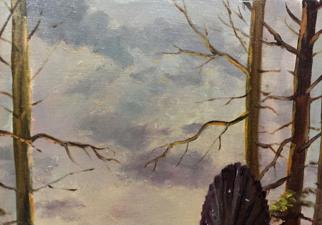 Oil painting Early bird Evgeny Adolfovich Kibrik - 4
