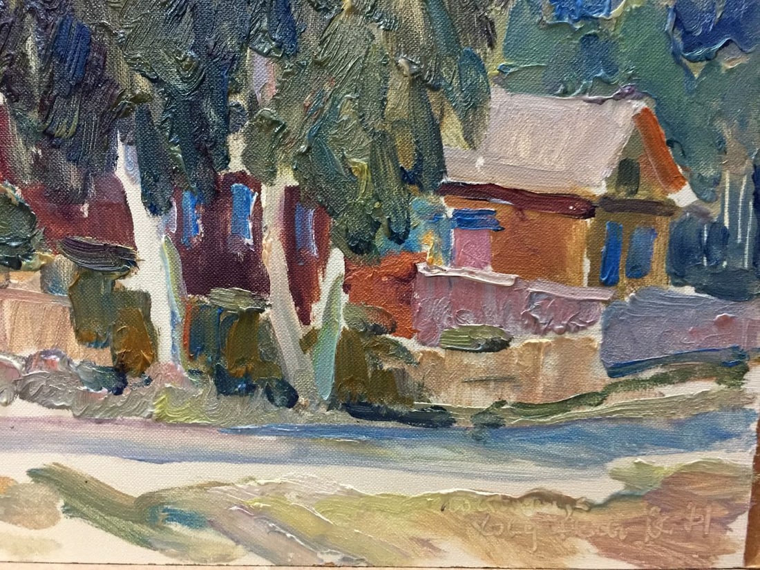 Oil painting Street life - 3