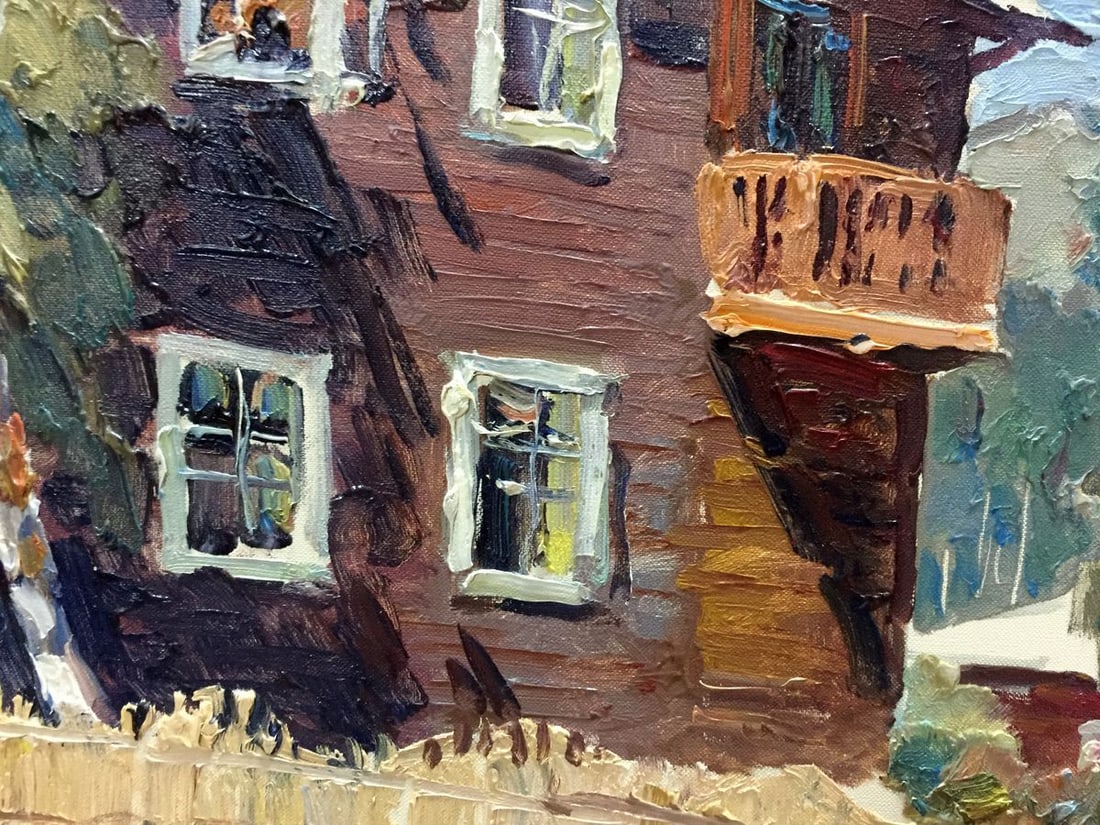 Oil painting Street life - 6