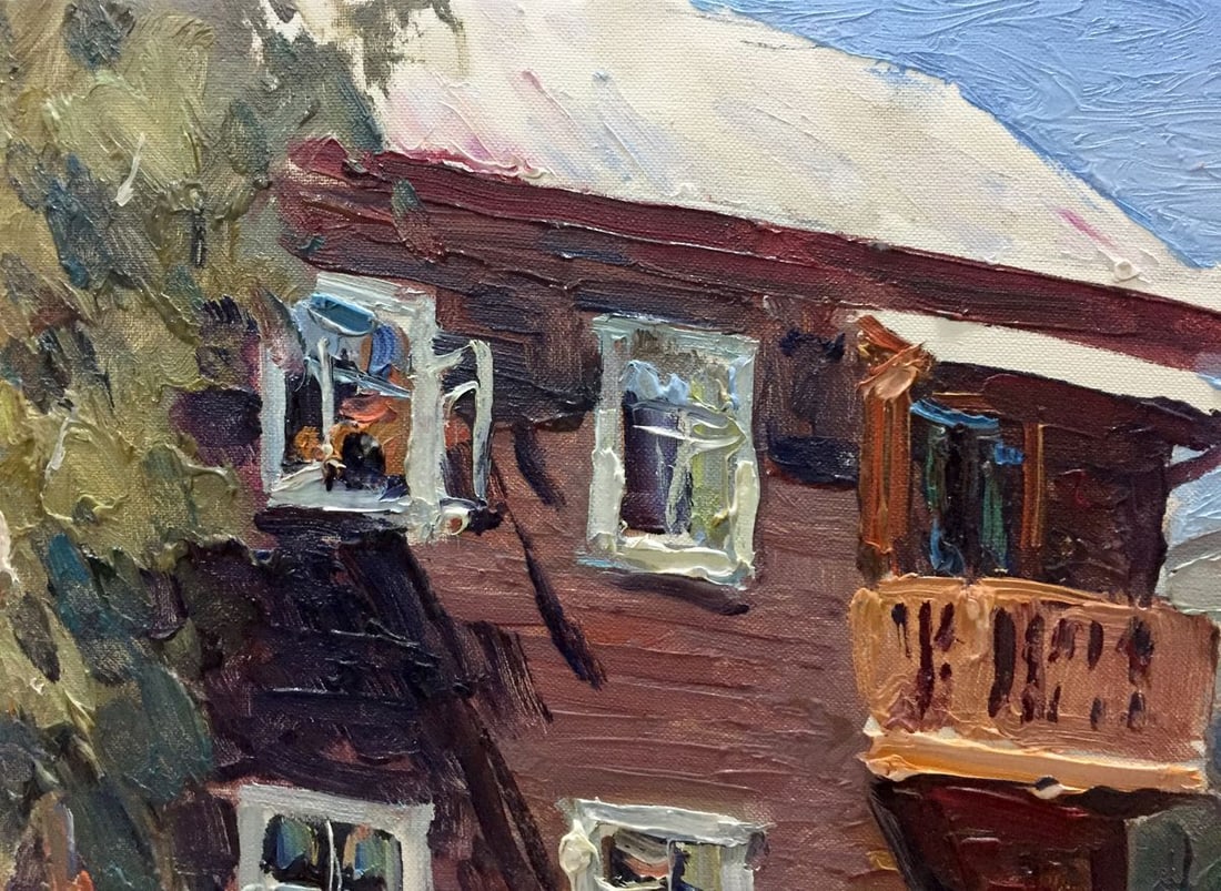 Oil painting Street life - 7