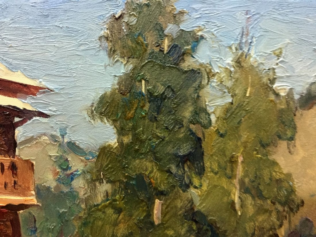 Oil painting Street life - 8