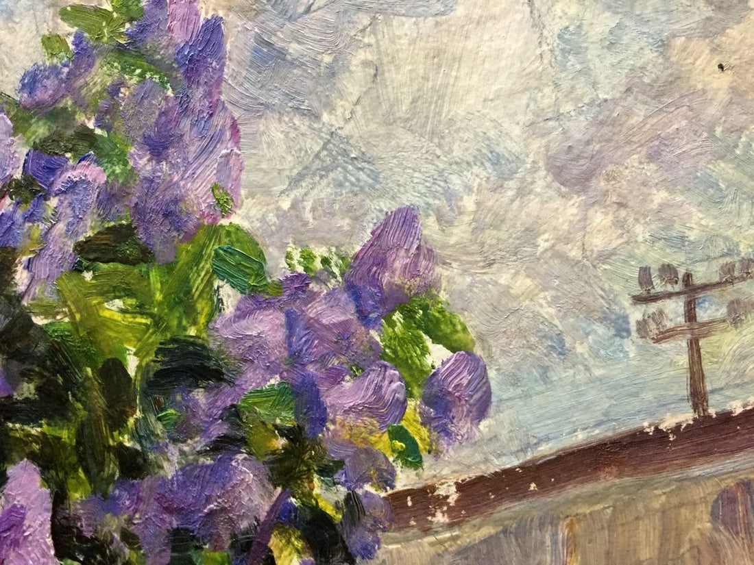 Oil painting Lilac near the house Dziuban Ivan Feodosievich - 10