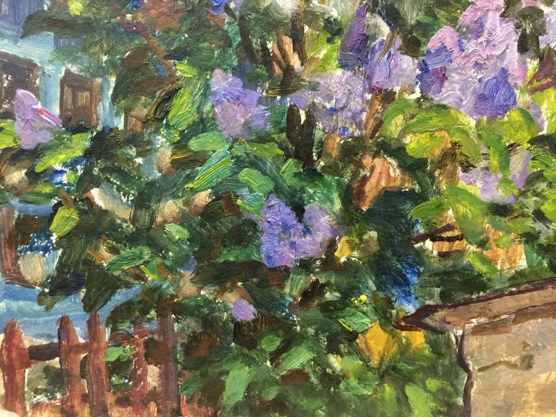 Oil painting Lilac near the house Dziuban Ivan Feodosievich - 4