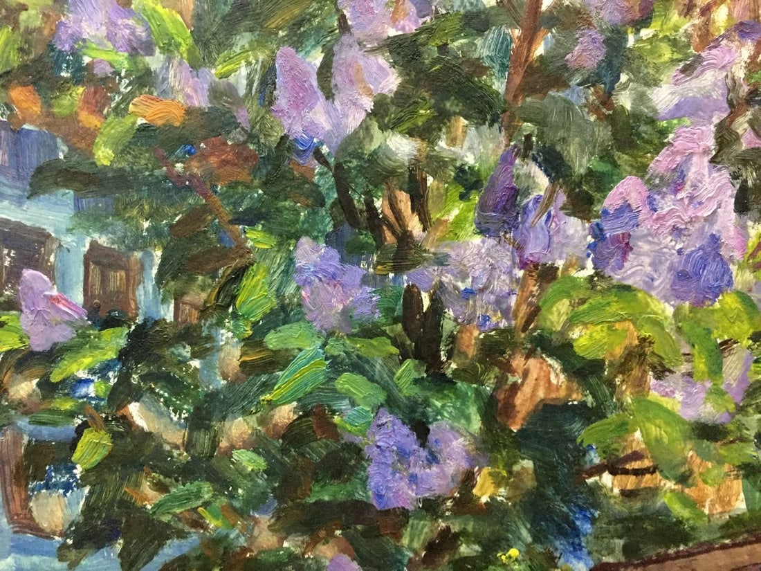 Oil painting Lilac near the house Dziuban Ivan Feodosievich - 7