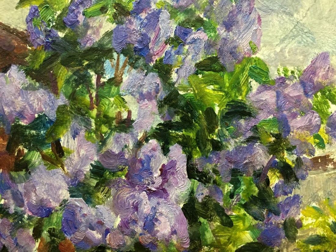 Oil painting Lilac near the house Dziuban Ivan Feodosievich - 9