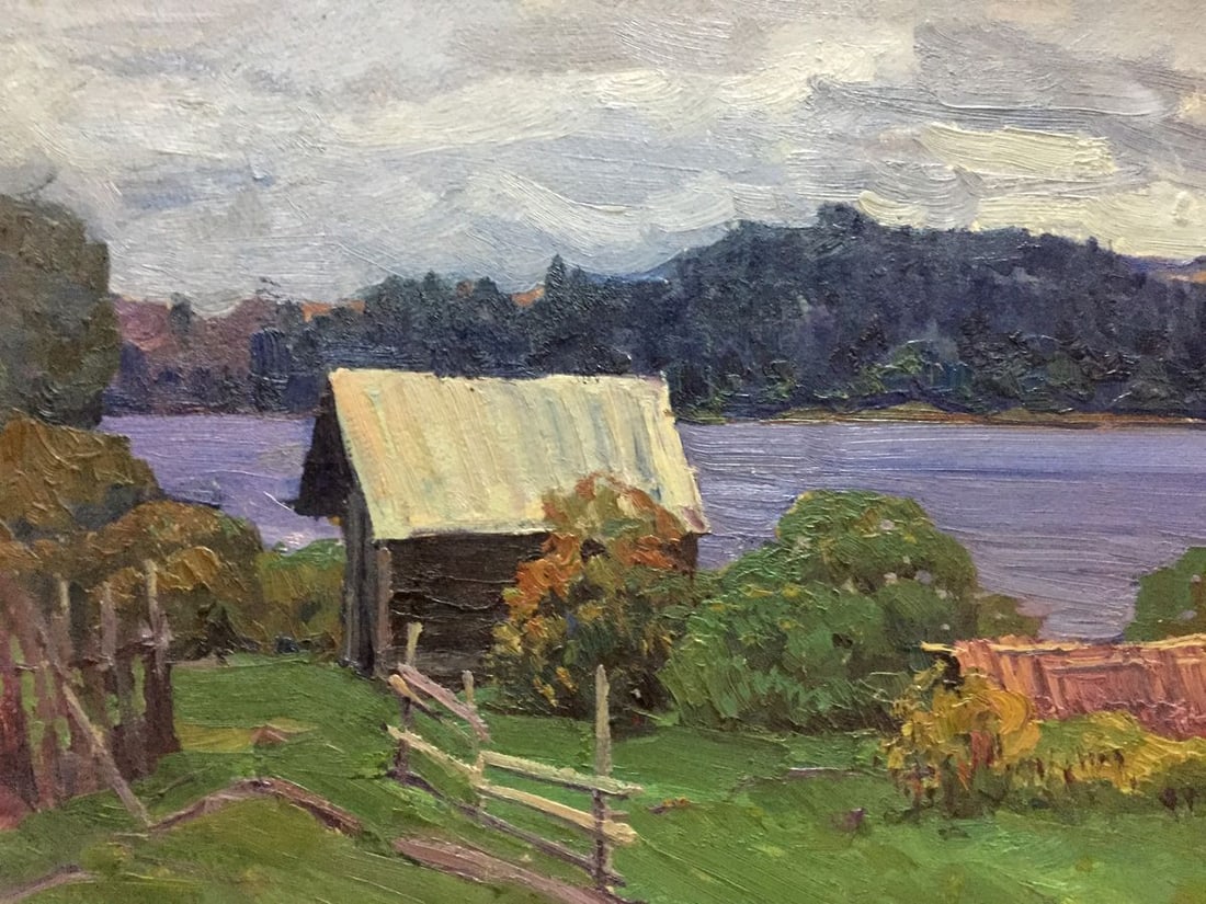 Oil painting Rural life Fomin Anatoly Nikiforovich - 2
