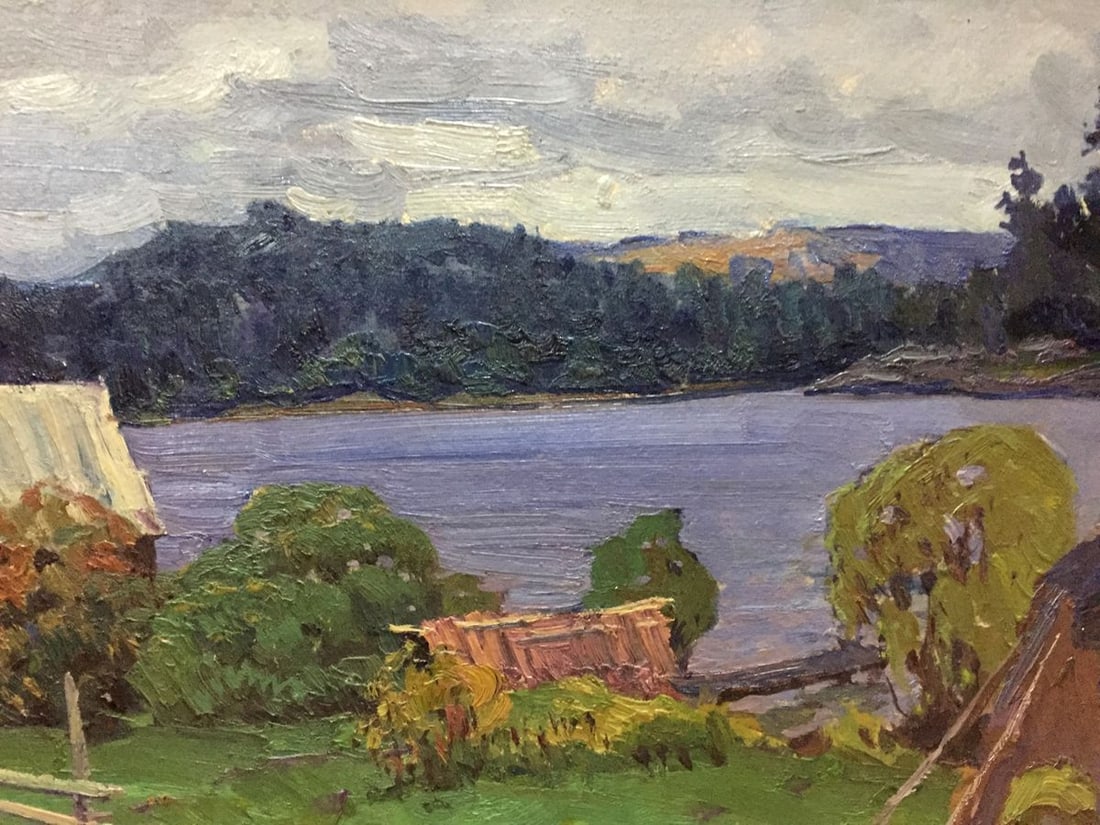 Oil painting Rural life Fomin Anatoly Nikiforovich - 3
