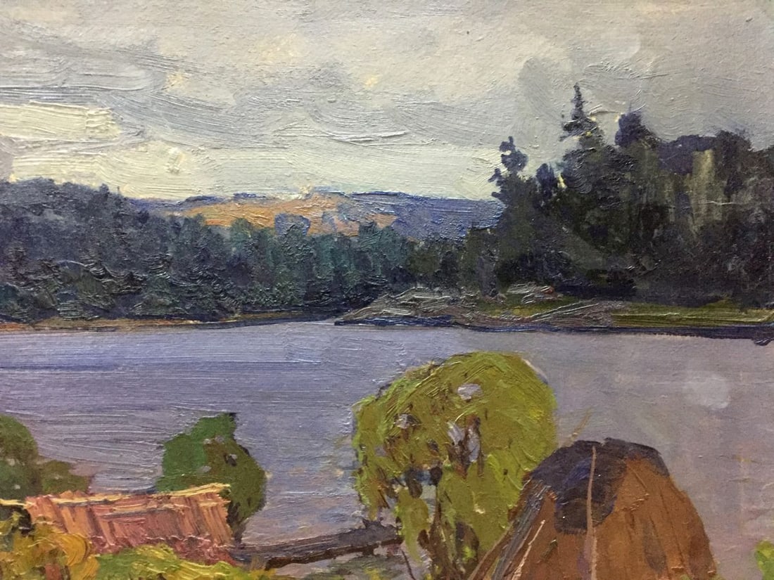 Oil painting Rural life Fomin Anatoly Nikiforovich - 4