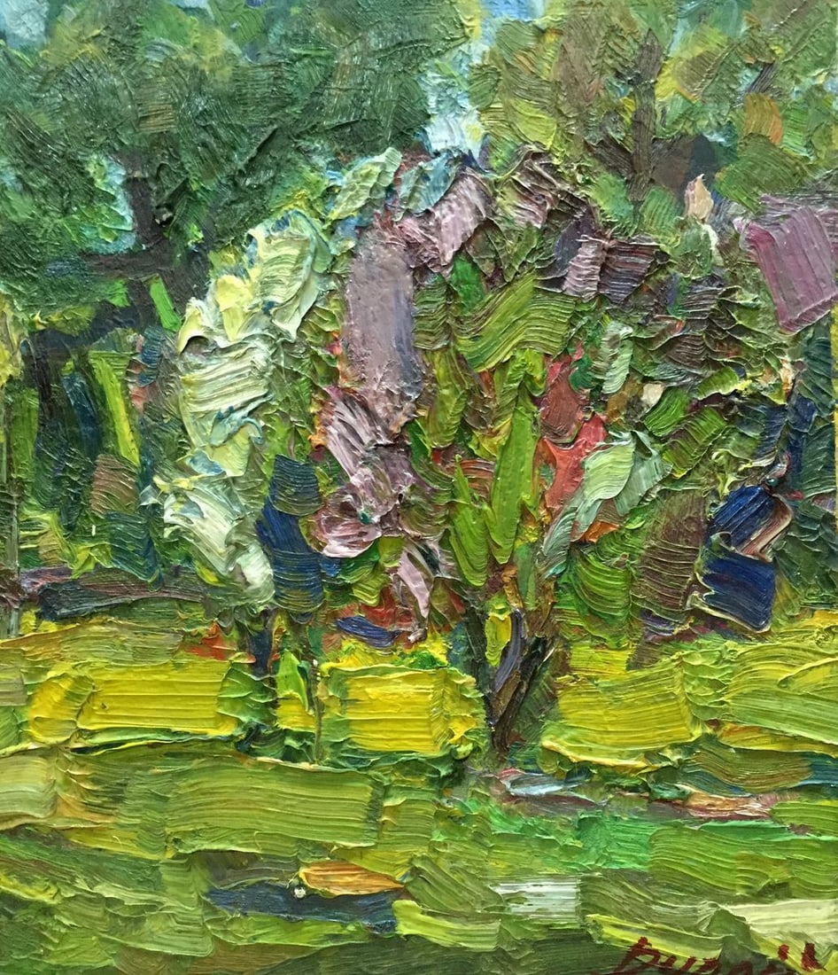 Abstract oil painting Green garden Dupliy Sergey Alexandrov: Title: Abstract oil painting Green garden Dupliy Sergey Alexandrov Description: NoVern 116 *** ABOUT THIS PAINTING *** * TITLE: "Green garden" * ARTISTS: Dupliy Sergey Alexandrov * SIZE: 39x34 cm/'15.