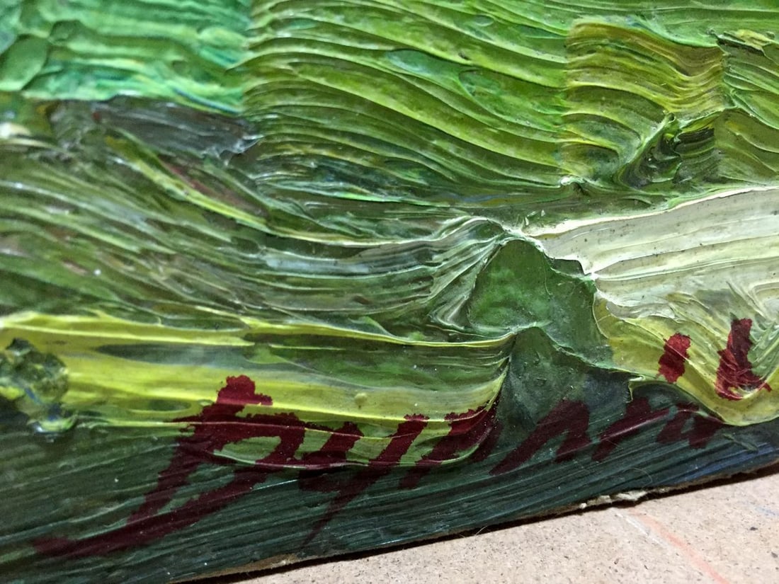 Abstract oil painting Green garden Dupliy Sergey Alexandrov - 5