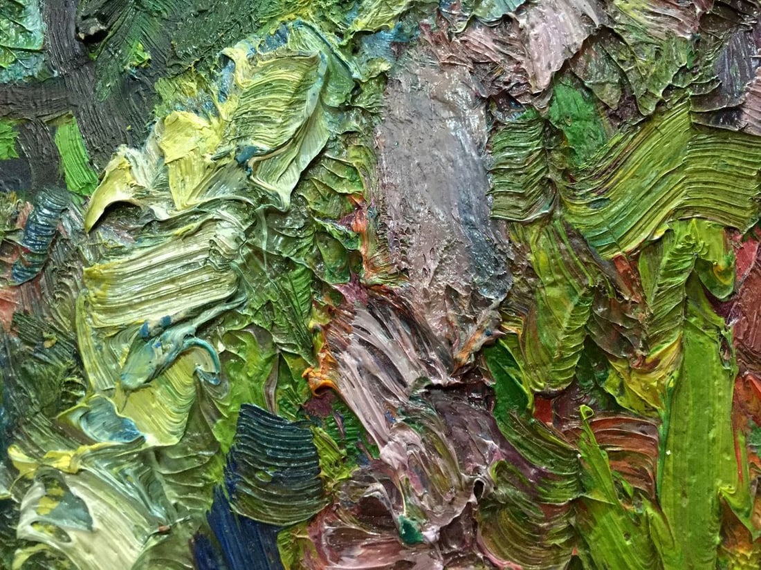 Abstract oil painting Green garden Dupliy Sergey Alexandrov - 6
