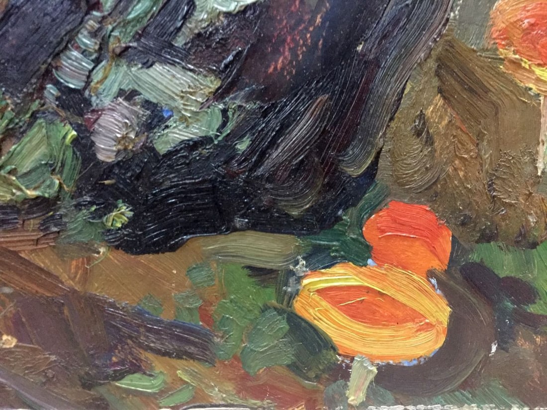 Oil painting Mushroom glade Moses Faybovich Gantman - 7