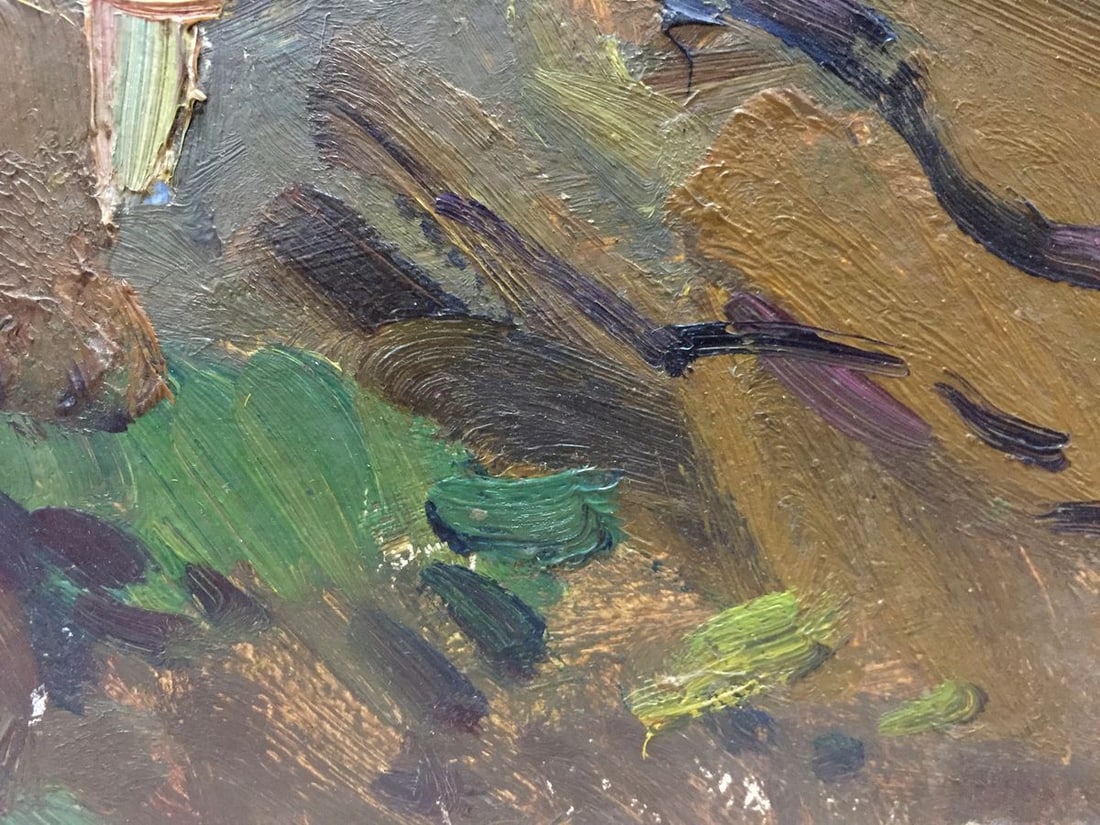 Oil painting Mushroom glade Moses Faybovich Gantman - 8