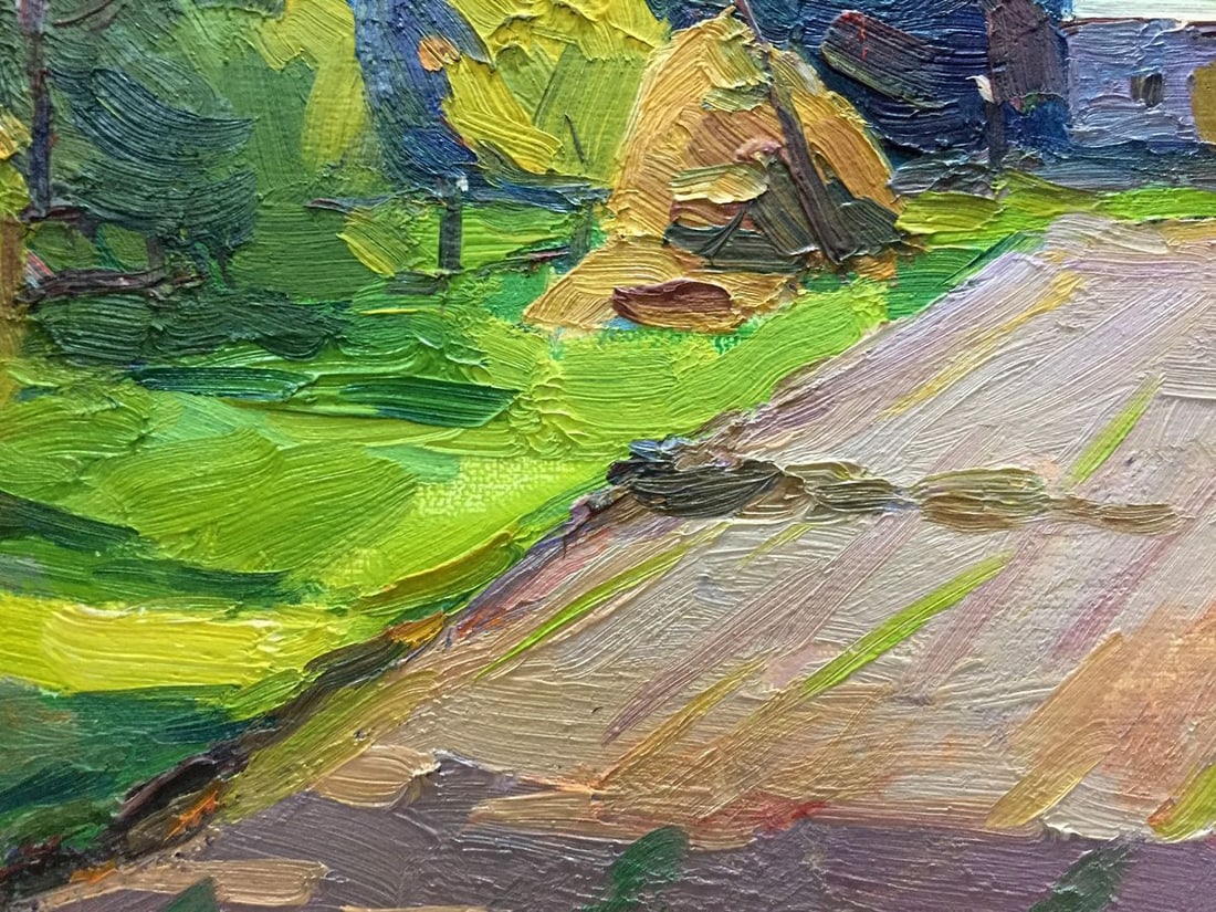Oil painting Household yard Pidgayko L. S - 5