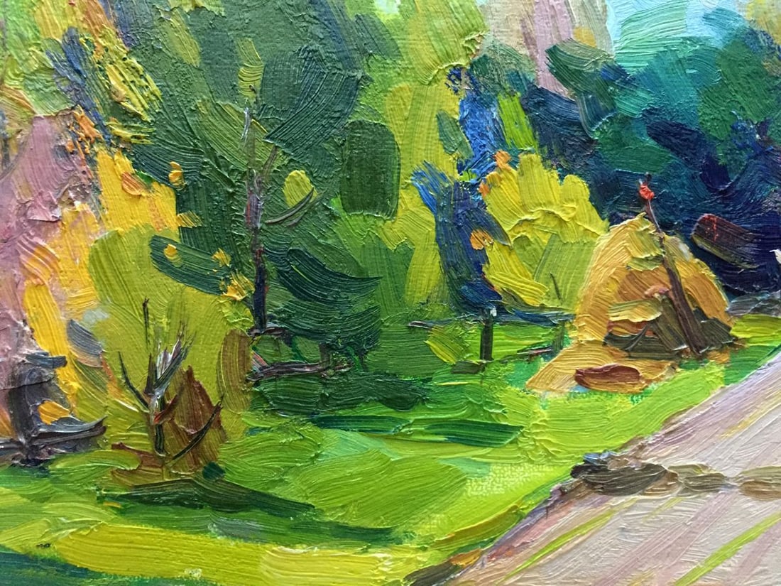 Oil painting Household yard Pidgayko L. S - 6
