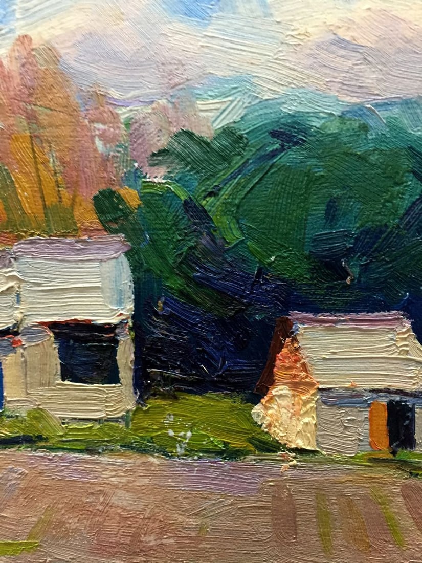 Oil painting Household yard Pidgayko L. S - 9
