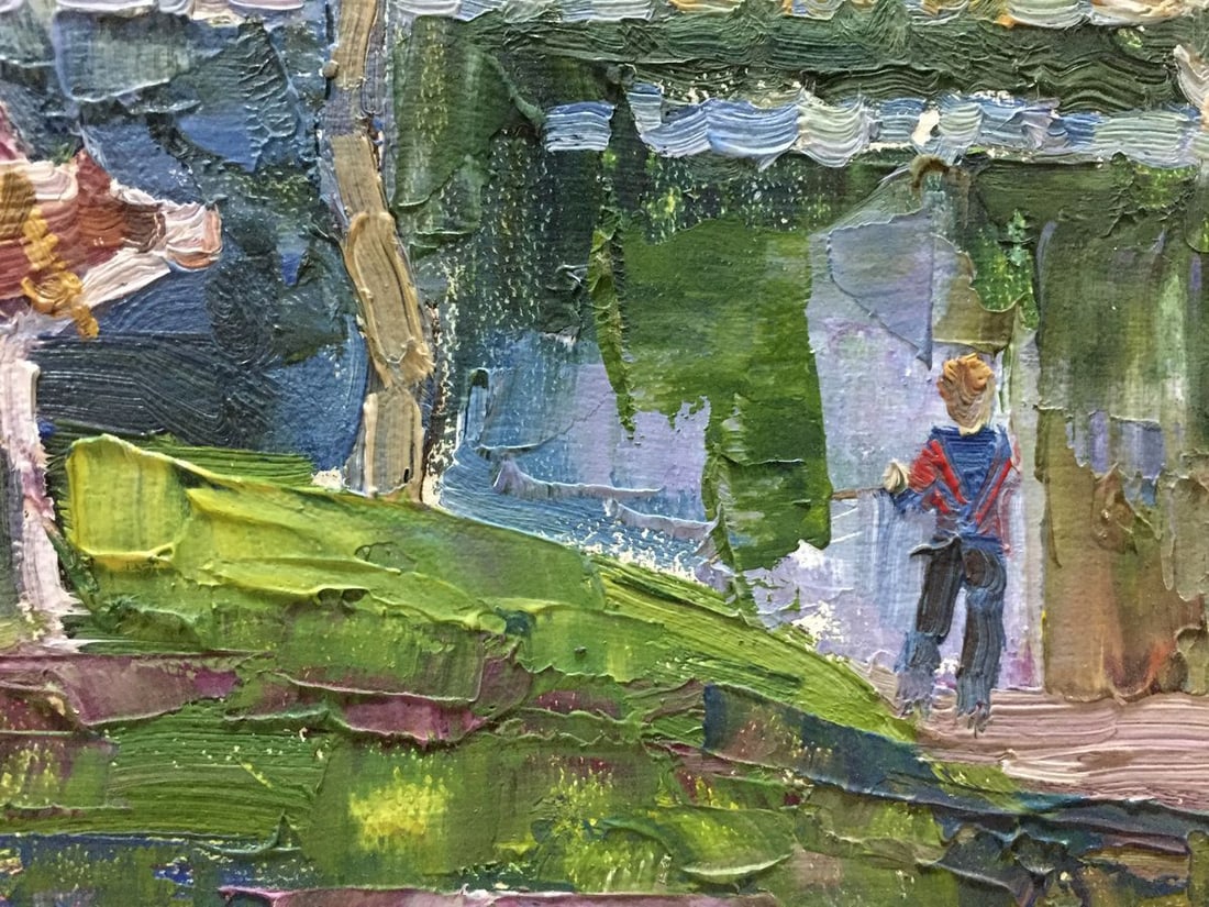 Oil painting Watercourse - 4
