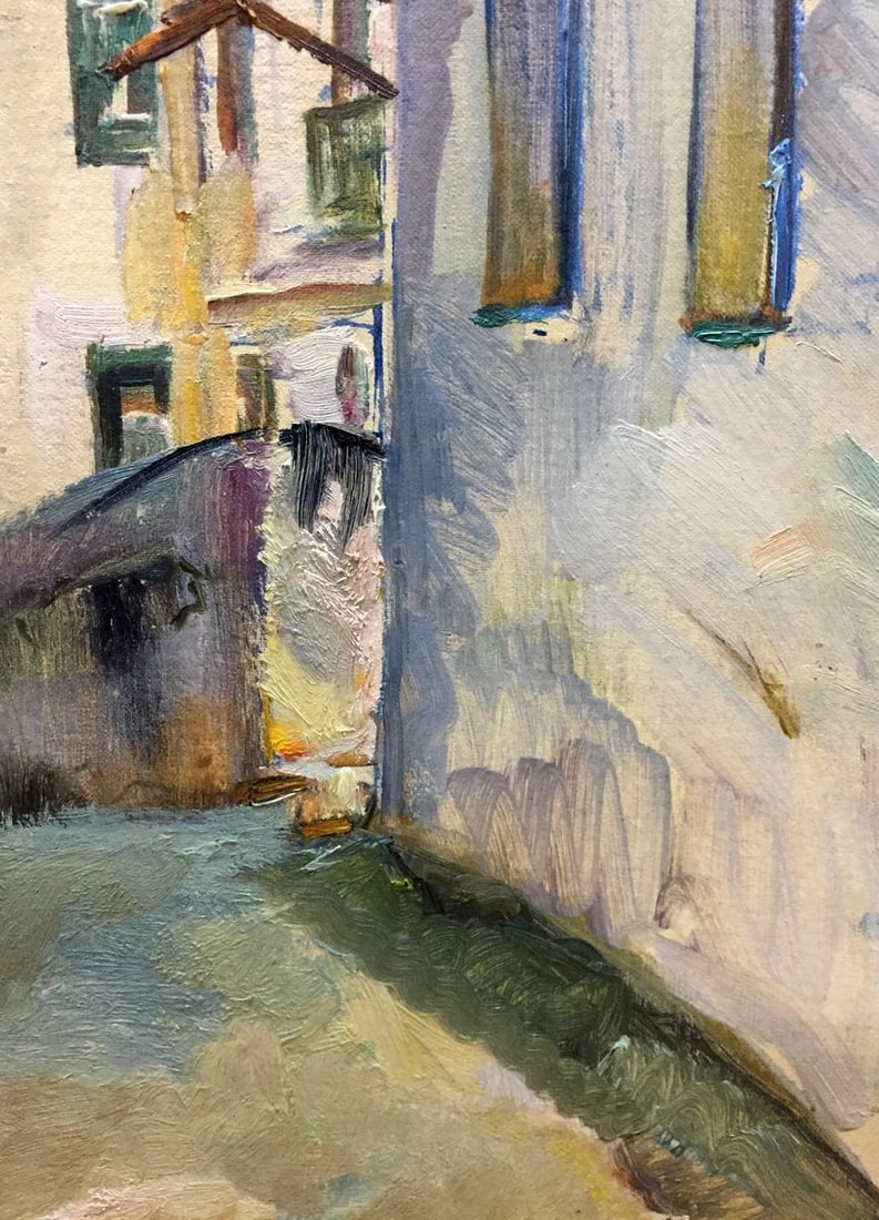Oil painting The streets of the town Pushkareva Viola Alekseevna - 4