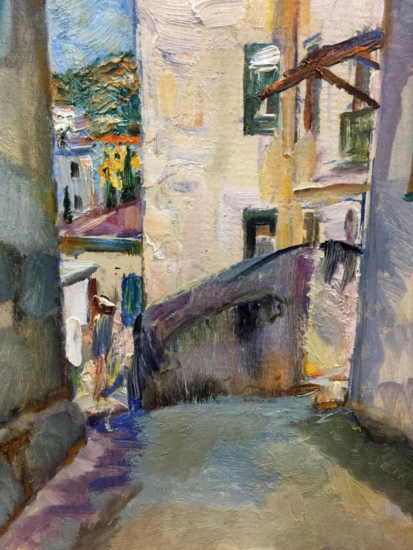 Oil painting The streets of the town Pushkareva Viola Alekseevna - 5
