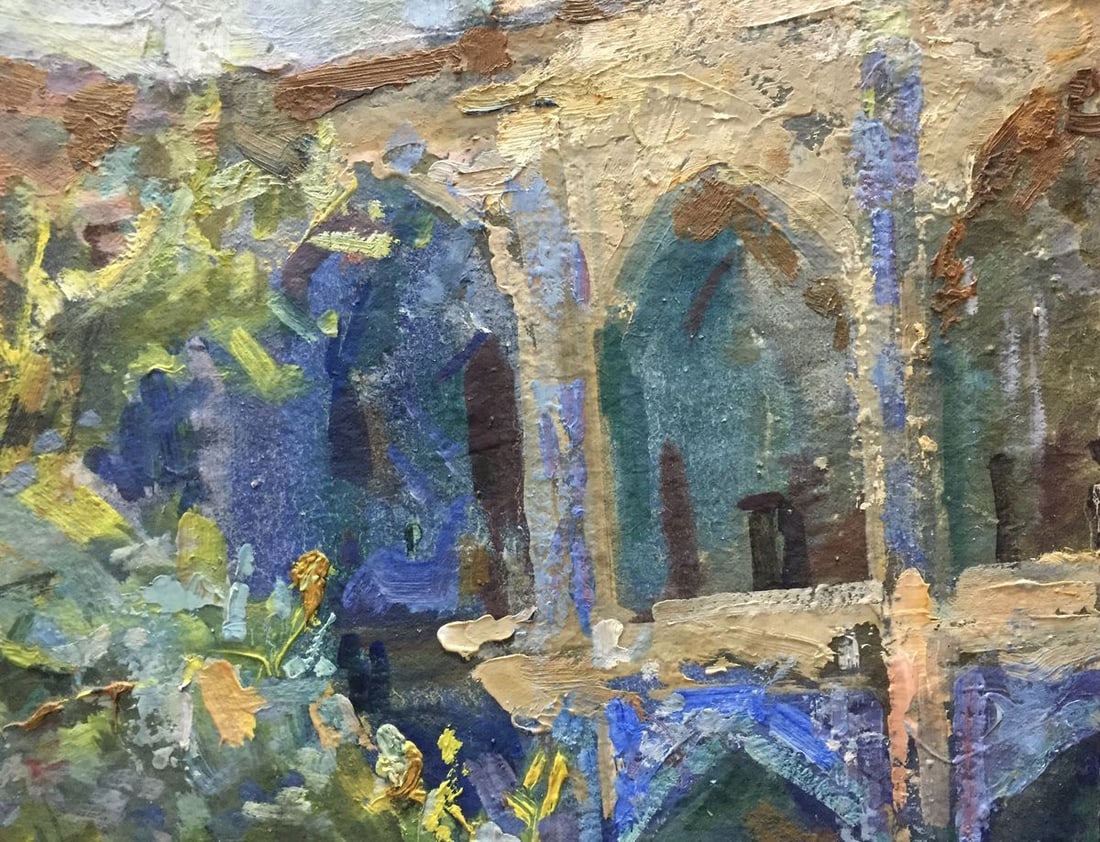 Oil painting Dreamer's Yard Puzyrevich Alexander Adamovich - 4