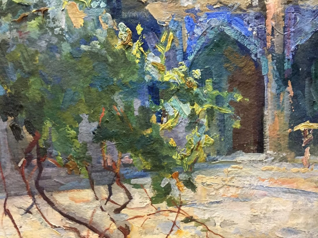 Oil painting Dreamer's Yard Puzyrevich Alexander Adamovich - 5