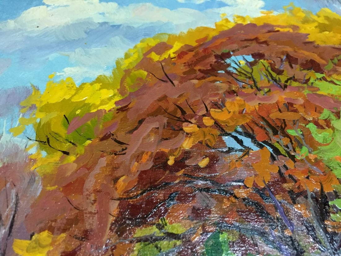 Oil painting Autumn landscape Pidgayko Lev Sergeevich - 2