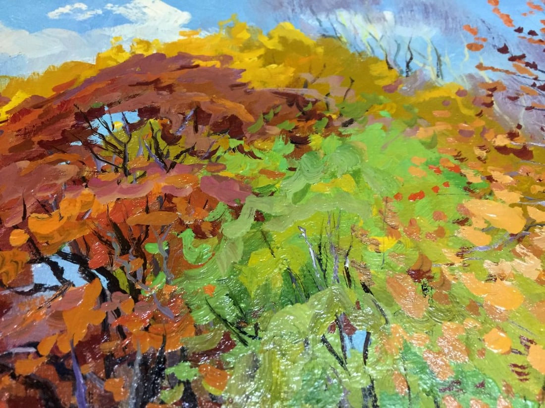 Oil painting Autumn landscape Pidgayko Lev Sergeevich - 3