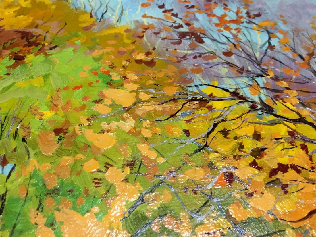 Oil painting Autumn landscape Pidgayko Lev Sergeevich - 4