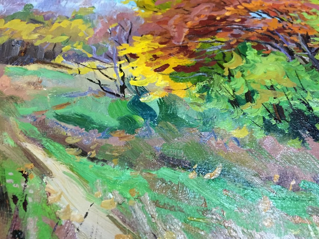 Oil painting Autumn landscape Pidgayko Lev Sergeevich - 5