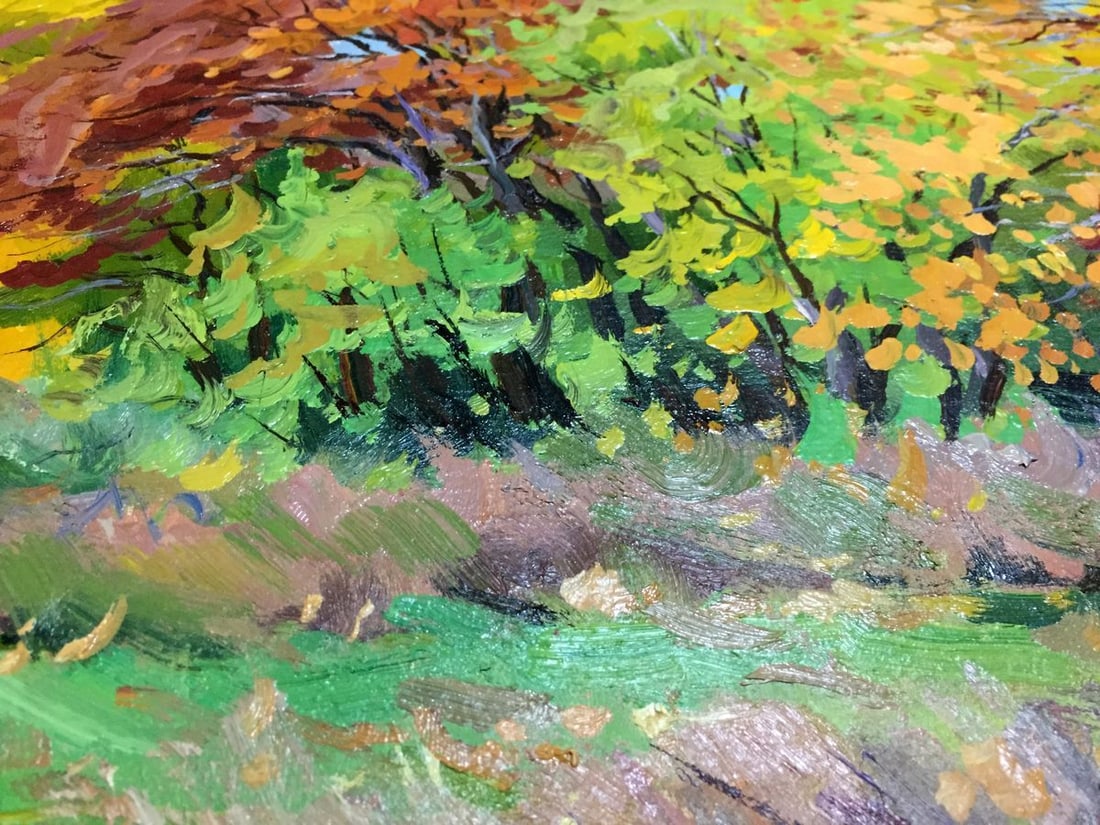 Oil painting Autumn landscape Pidgayko Lev Sergeevich - 6