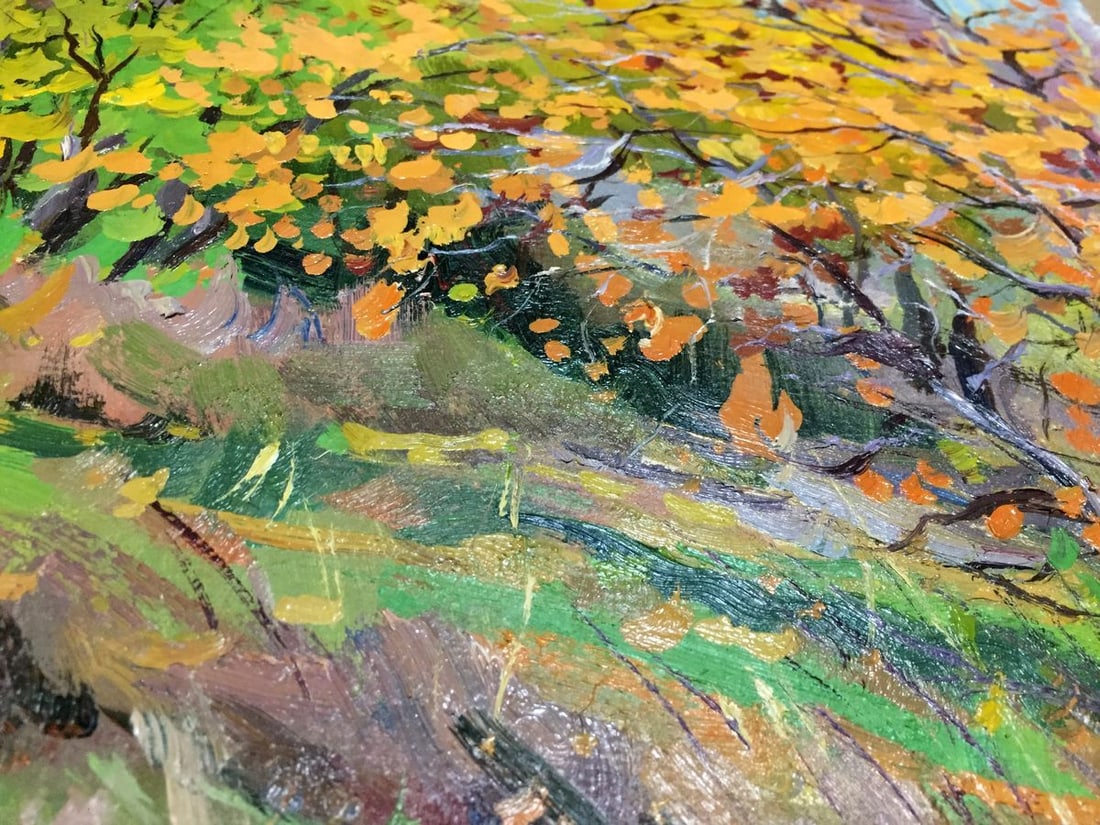 Oil painting Autumn landscape Pidgayko Lev Sergeevich - 7
