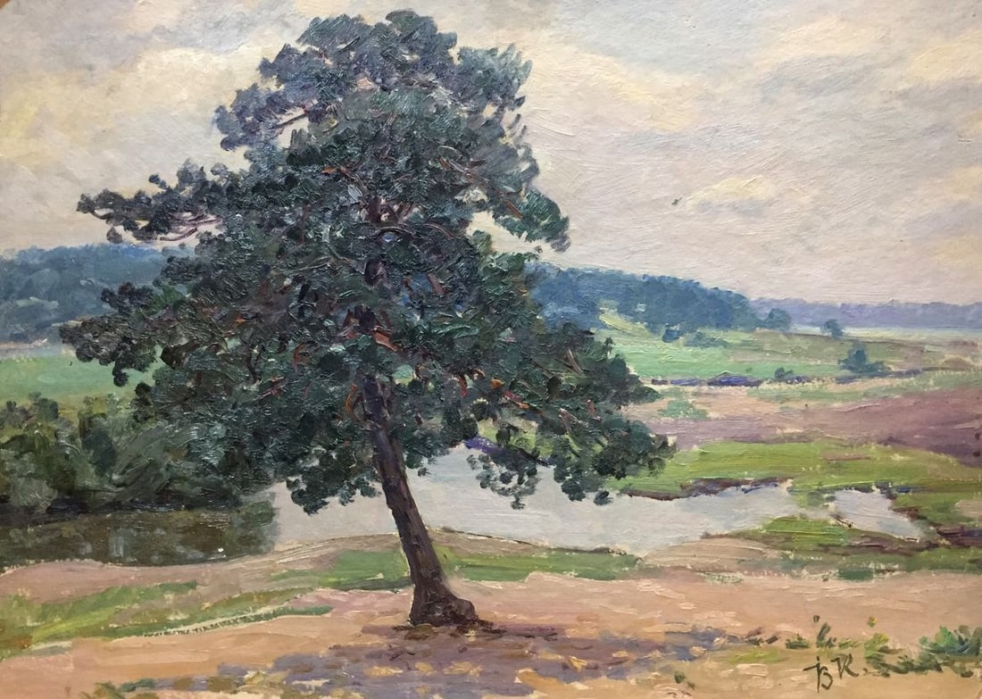 Oil painting Forest outskirts: Title: Oil painting Forest outskirts Description: NoVern 178 *** ABOUT THIS PAINTING *** * TITLE: "Forest outskirts" * SIZE: 50x70 cm/'19.68x27.55 inches' * MEDIUM: oil, cardboard * HAND PAINTED: