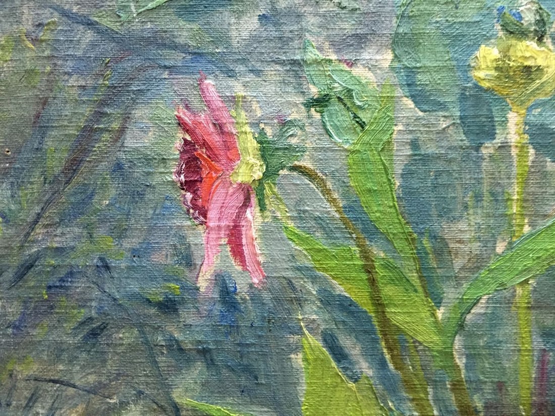 Oil painting Dandelions M. Dintsod - 4