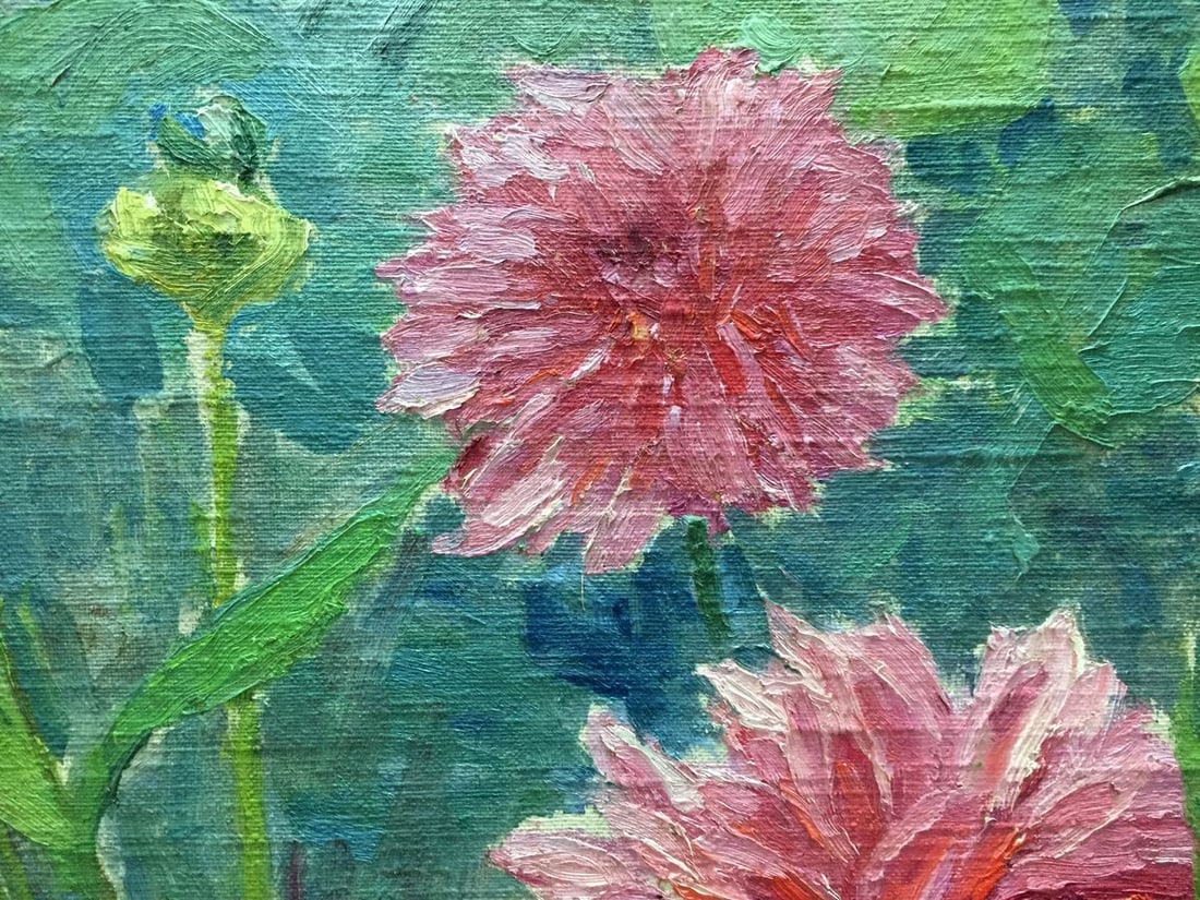 Oil painting Dandelions M. Dintsod - 5