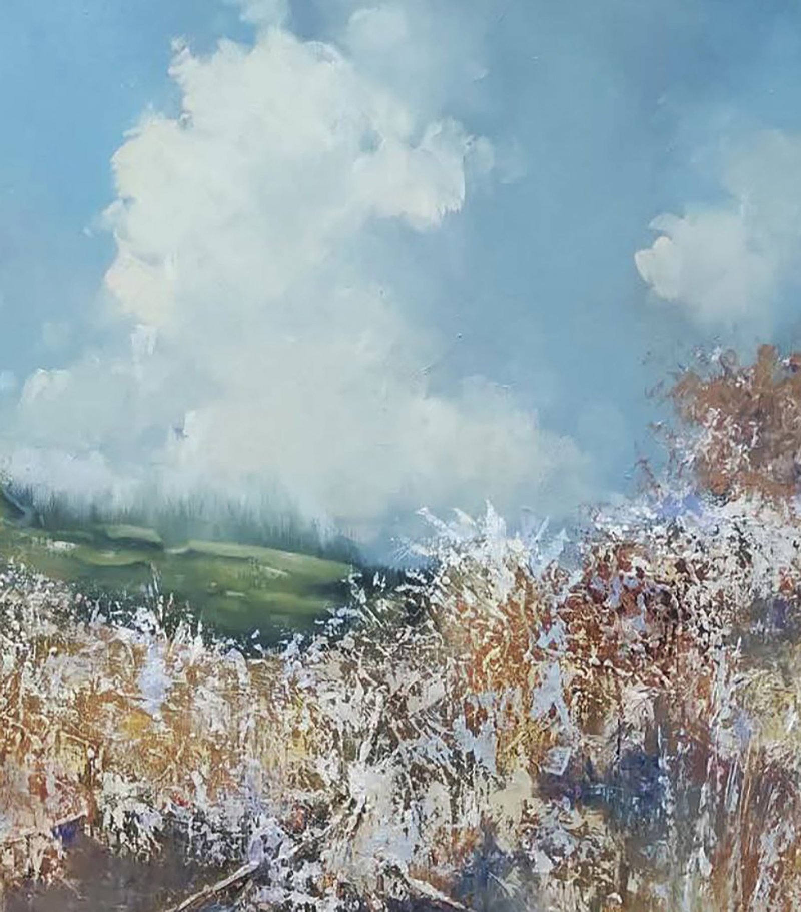 Oil painting Frost in the Field Stepan Verbeshchuk - 6