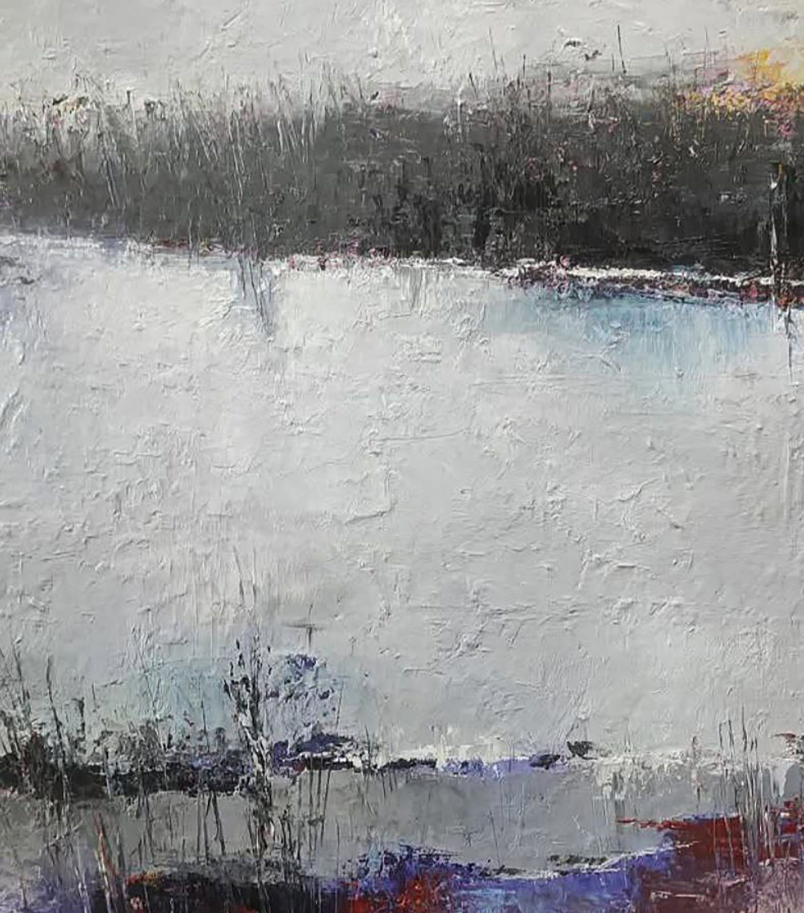 Oil painting Autumn Shore on a Cloudy Day Stepan Verbeshchuk - 6