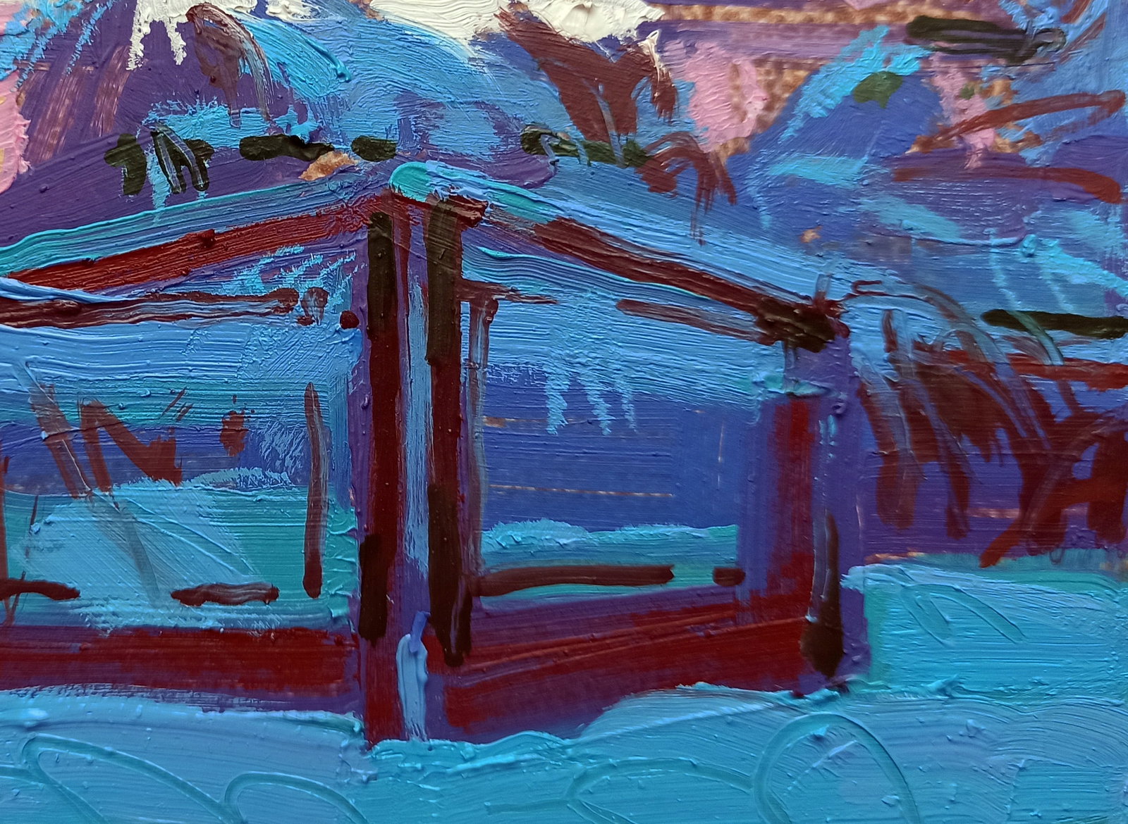 Oil painting Gate to the city museum Viktor Khadzhinov - 5
