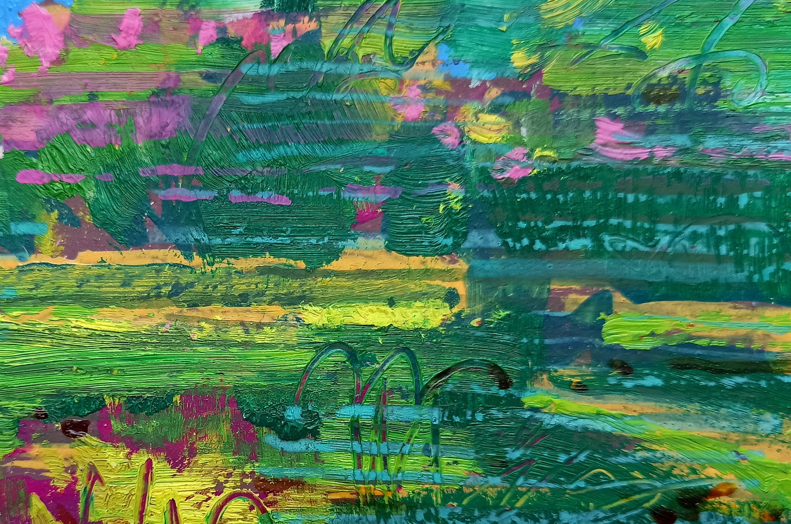 Oil painting Flowering meadows Viktor Khadzhinov - 3